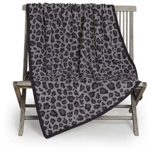 Barefoot Dreams CozyChic Safari Blanket Dove Gray Multi
